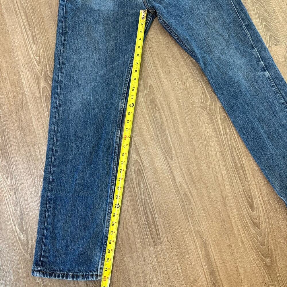 Levi’s 505 Men’s Straight Leg Jeans Blue Denim – Size 34 x 34 Classic USA Style - Picture 2 of 14